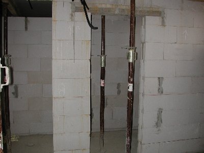 Bereich der Dampfdusche und WC beim Saunaraum